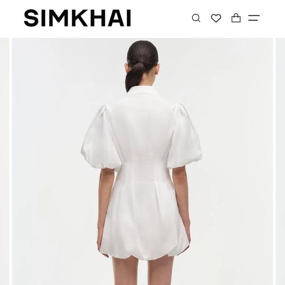 White Simkhai Cleo Dress NWT Size 0 - Picture 5 of 6